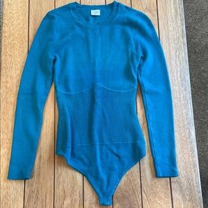 Abercrombie and Fitch Teal Long Sleeve Bodysuit